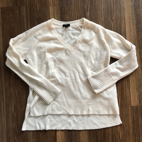 J. Crew Sweaters - J Crew Cream V Neck Sweater
